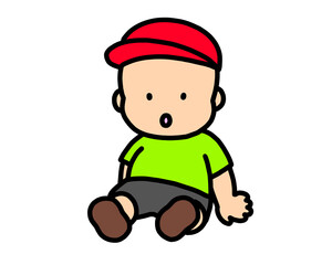 帽子を被った男の子