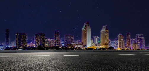 outdoor skyline city building landscape night cityscape street travel

