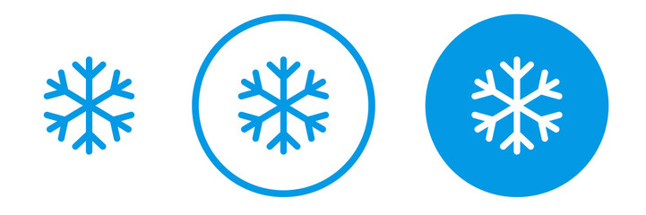 Set of snowflakes icons 