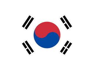 South Korean flag in circle shape