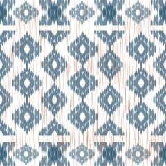 Whispered Geometry: Tribal Echo in Blue pattern seamless