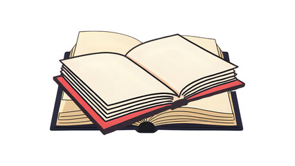 open book isolated on white