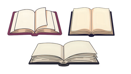 open old book vector