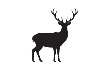 minimal woodland animal silhouette vector for branding digital