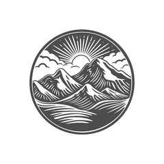 Sunrise Over Mountains