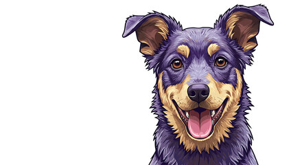 Beautiful Dogs T-Shirt Design, Cute Puppy Illustration, Stylish Dog Graphic, Adorable Pet Artwork, Trendy Canine Print, IA