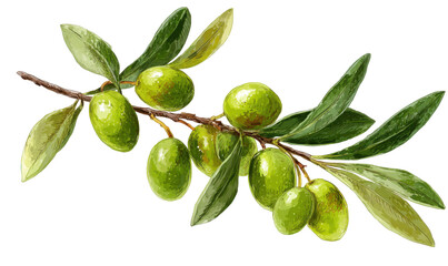Olive branch illustration