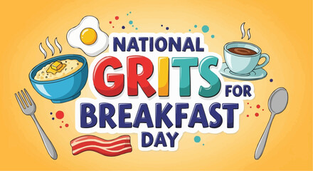 National grits for breakfast day september 2nd vector celebrate national grits for breakfast day with delicious southern style grits breakfast recipes ideas food