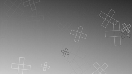 black and white abstract outlined geometric shape background wallpaper