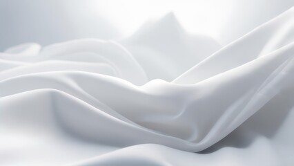 Smooth white fabric folds (2)