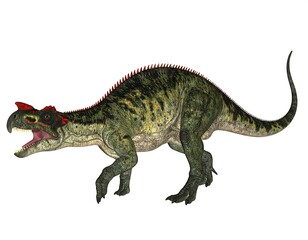 Prehistoric creature, walking pose, detailed scales