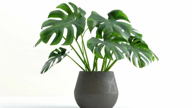 A small, indoor potted plant in a simple modern pot. It's low-maintenance and perfect for adding greenery to urban spaces where growing outdoors may not be feasible.