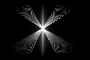 Abstract light burst, radiating from center