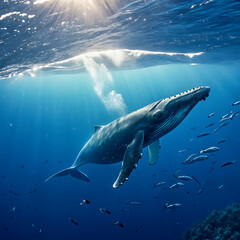 Fototapeta premium shark in the sea