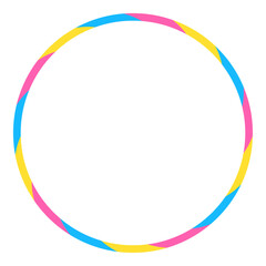 ポップな円形フレーム