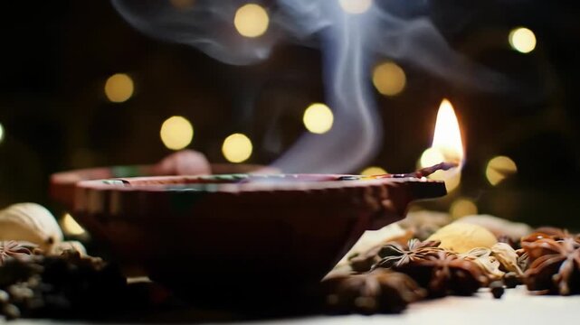 &ldquo;Spiritual Candles with Flickering Flames and Rising Smoke &ndash; Meditative and Calm Ambient Lighting Animation&rdquo;