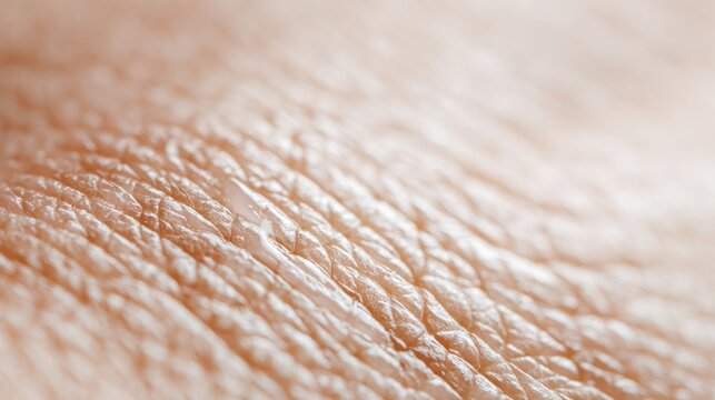 Dry skin or ichthyosis texture detail in women using for moisturizer lotion, cream or beauty product concept, motion. Closeup macro, blurred.