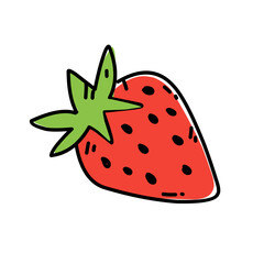 strawberries coloring Doodle