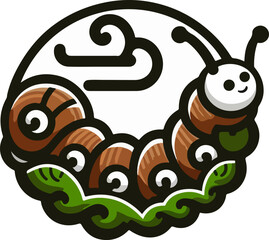Cute_Cartoon_Caterpillar_Illustration_in_Ornamental_Decorative_Style