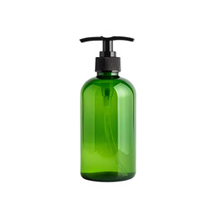 Fototapeta premium Green pump bottle isodispenserlated on transparent background, png file, no background png 