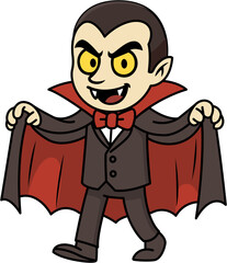Dracula halloween character cartoon