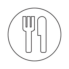 Cutlery icon minimalist