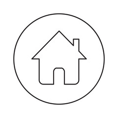 Home Icon Circle Outline