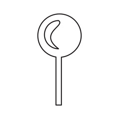 Crescent Moon Lollipop