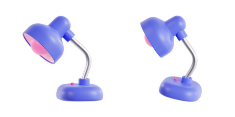 3D Desk Lamp Icon for Idea, Study, and Work
