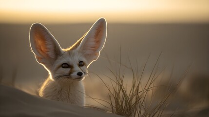 El Zorro del Desierto al Amanecer