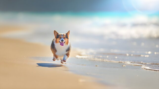 Alegr&iacute;a playera de un corgi