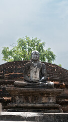 Obraz premium Ancient City ruins Decoration Stone Carving in Polonnaruwa 