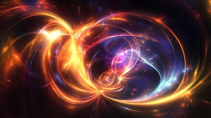 Abstract swirling patterns of vibrant colors.