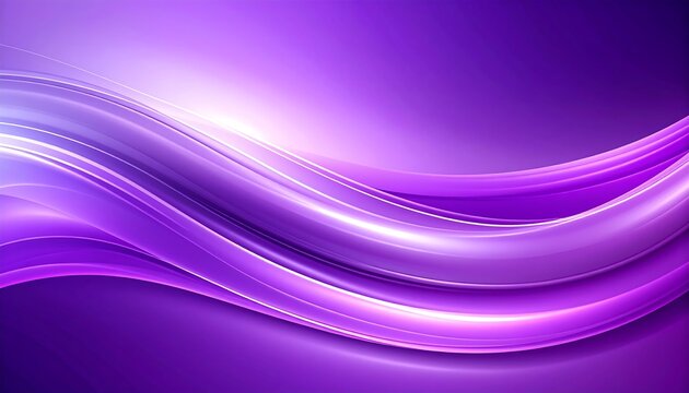 Abstract flowing purple and white waves on a dark background