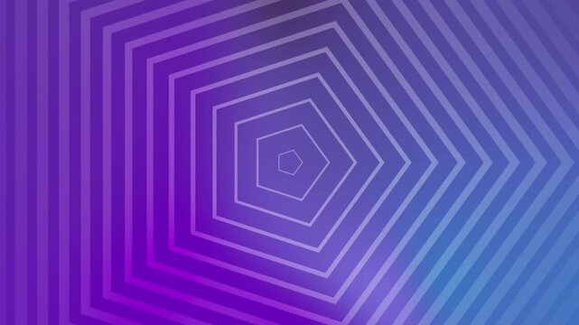 Repeating pentagon pattern with blue and purple background. Suitable for abstract designs, backgrounds, textiles