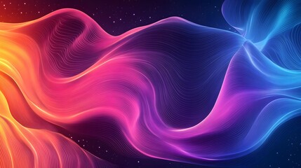 Fototapeta premium Abstract design with flowing lines and vibrant colors.