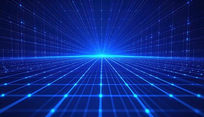 Fototapeta premium Futuristic digital grid