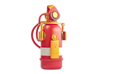 fire extinguisher isolated on white background