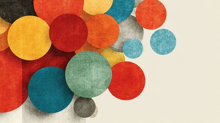 Colorful felt balls of varying sizes clustered together on a light background.