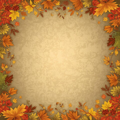 autumn leaves frame