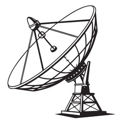 satellite dish on the roof