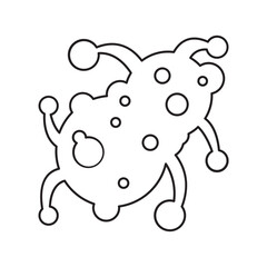 Fototapeta premium Cute Microbe Illustration