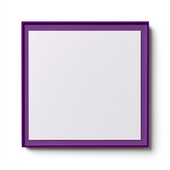 White Watercolor Paper Texture with Purple Border