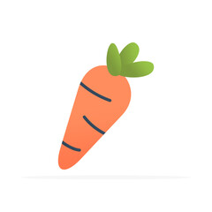 Carrot icon, colored flat vector. Modern and minimalist design.