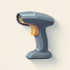 Scanning Device in Cartoon Style for Inventory Management