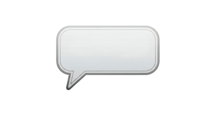 Fototapeta premium Empty speech bubble with rounded corners on a transparent background