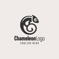 Modern Artistic Chameleon Logo Design