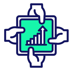 Growth  Icon Element For Design
