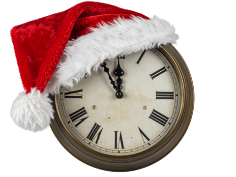 santa claus clock