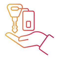 parking Line Gradient Icon